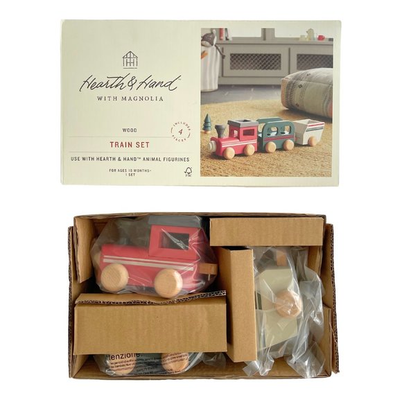 Hearth & Hand Toys Nwt Wooden Toy Train Hearth Hand Poshmark